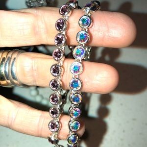 Bracelets that sparkle and some that don’t. Both $18